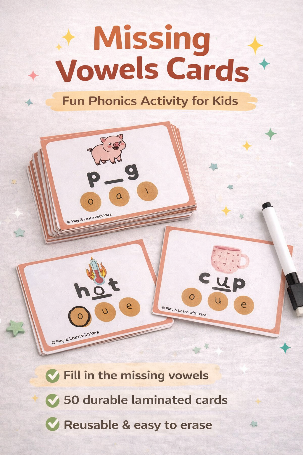 Missing Vowels Cards