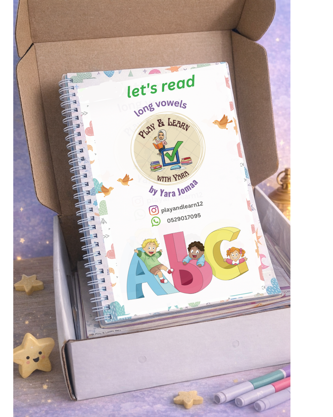 Long Vowels Book & Workbook – 2 in 1 Set