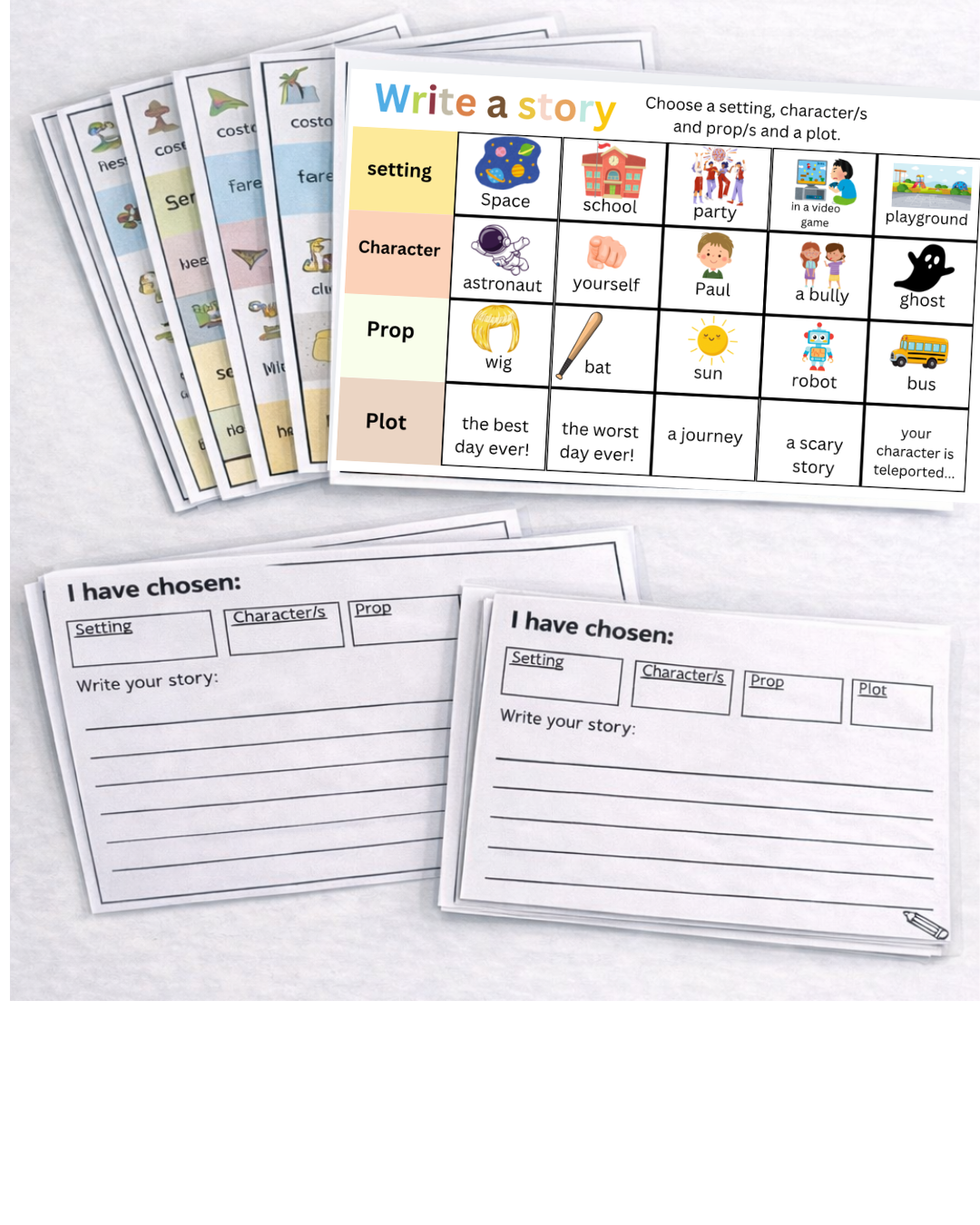 Write a story cards