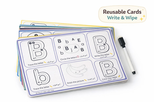 Alphabet Learning Flash Cards (Write & Wipe)