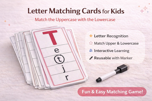 Letter Matching Cards (Upper & Lowercase) – Reusable Learning Set
