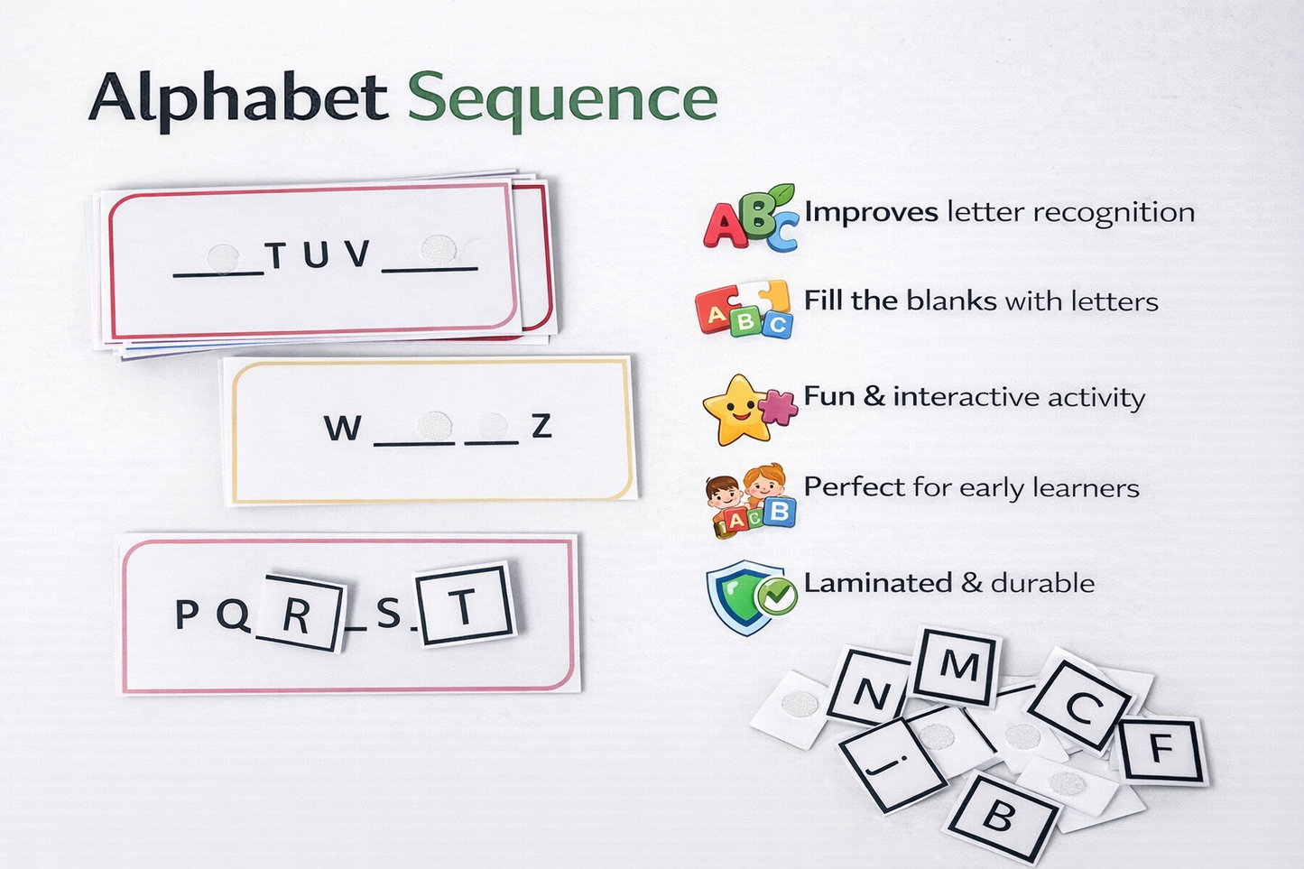 Alphabet Package – Complete English Learning Set for Kids (Book + Workbook + Activities)