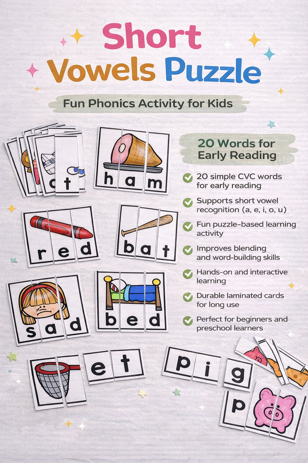 Short Vowels Puzzle