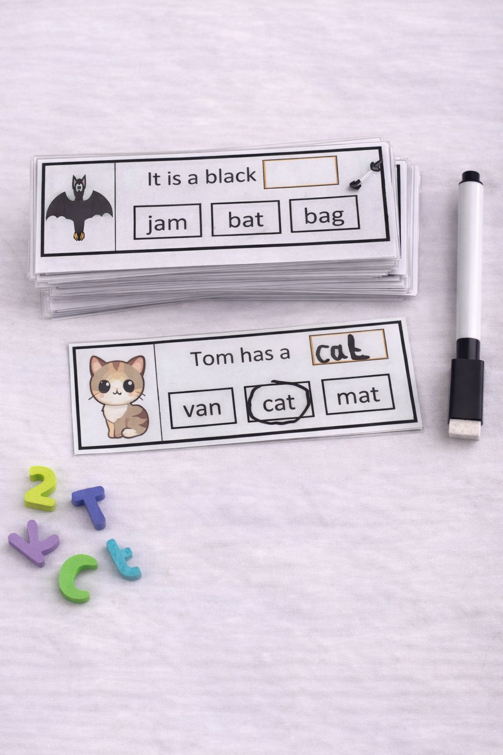 Find & Write CVC Words Activity |