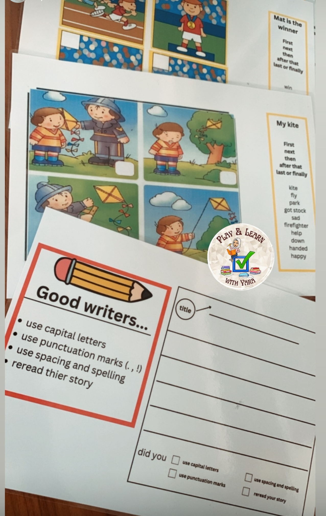 Writing Skills Activity ✏️🎨
