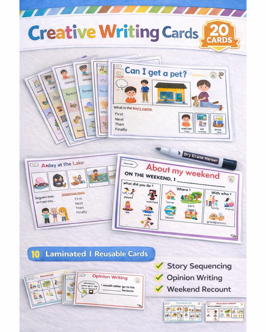 Creative writing cards